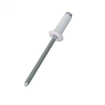 REMACHE ALUMINIO/ACERO ESTANDAR LACADO BLANCO RAL 9010 4,8X16 MM. (UU)