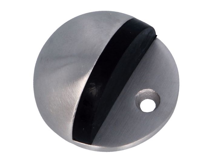 TOPE PUERTA MOD.100 MEDIA LUNA Ø45X25 MM. INOX MATE G/NEGRA C/TORNILLO