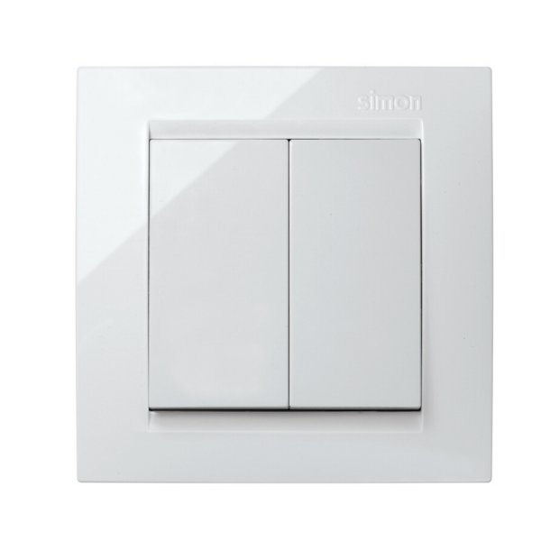 CONMUTADOR DOBLE BLANCO EMPOTRAR SIMON 15 (UU)