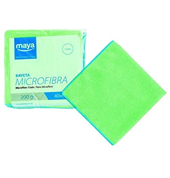 BAYETA MICROFIBRA TERRY PROFESIONAL 200 GR. 40 X 40 CM. (5 UND)