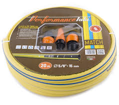 KIT MANGUERA MATCH AMARILLLA 15 MM. R.25 M. C/ ACCESORIOS