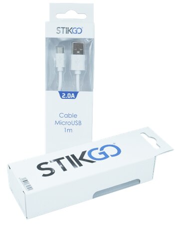 CABLE MICRO USB A USB 2.0 1 MT. 2,0A STIKGO