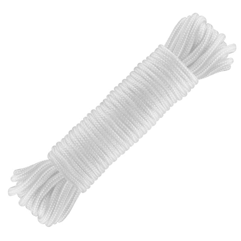 MADEJA CUERDA FORRADA PVC BLANCA 4 MM 15 MT. (UU)