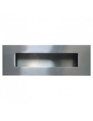 TIRADOR EMBUTIR RECTANGULAR INOX TE08 (UU)