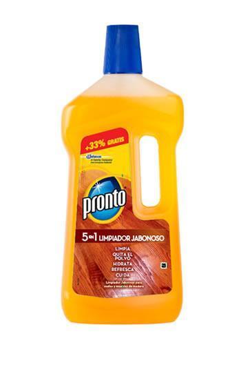 LIMPIADOR JABONOSO PARA MADERA PRONTO 750 ML + 33%