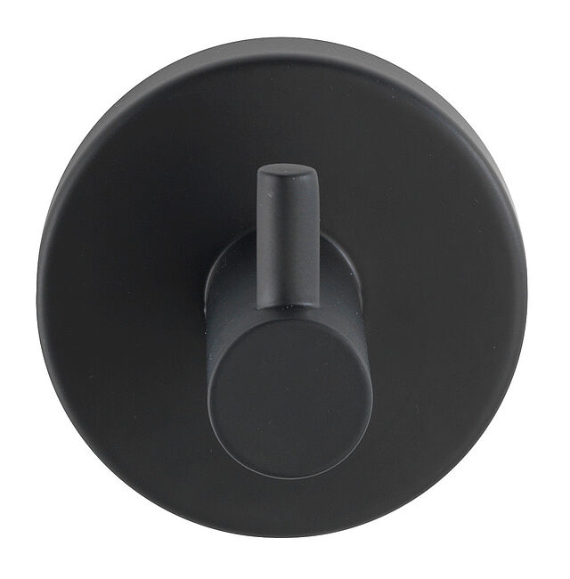 PERCHA DE PARED SIMPLE EN ACERO INOXIDABLE NEGRO MATE. WENKO. REF: 24232100